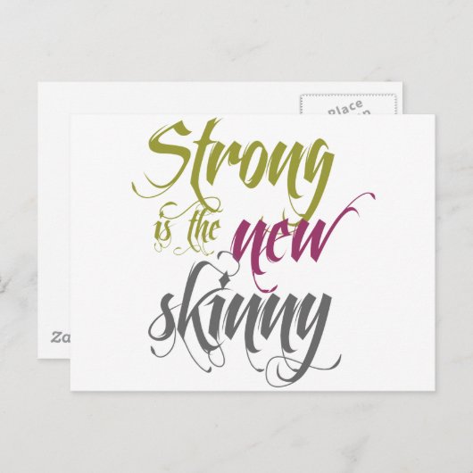 Strong is the New Skinny - Script ポストカード (正面/裏面)