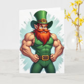 Strong Leprechaun Awesome Card カード (黄色い花)