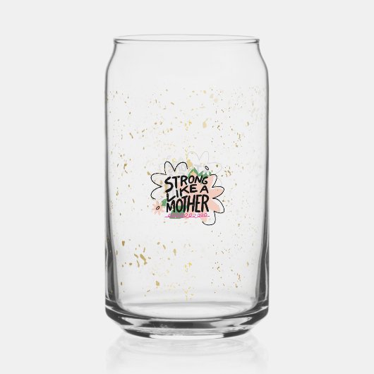 Strong like a mother ガラス缶 (裏面)