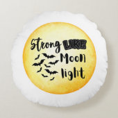 Strong like moonlight halloween ラウンドクッション (正面)