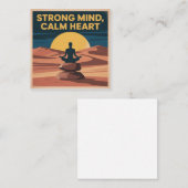 Strong Mind, Calm Heart スクエア名刺 (正面/裏面)