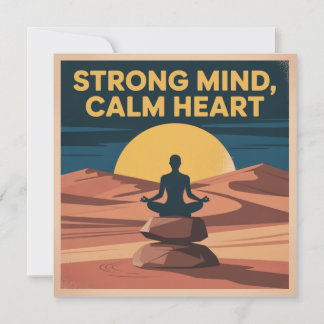 Strong Mind, Calm Heart ノートカード