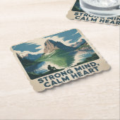 Strong Mind, Calm Heart ペーパーコースター (アングル)