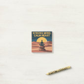 Strong Mind, Calm Heart ポストイット (デスク上)