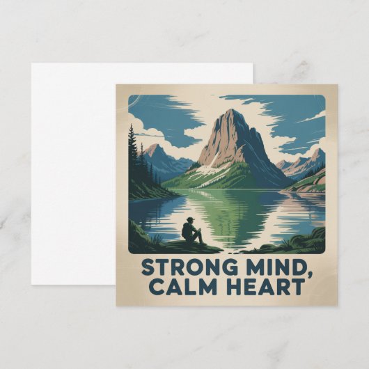 Strong Mind, Calm Heart 招待状 (正面/裏面)