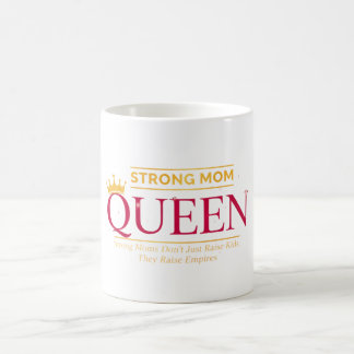 Strong Mom Queen Empire Royal Shield Art コーヒーマグカップ
