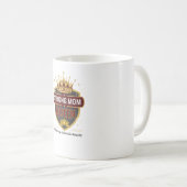 Strong Mom Queen Gold Crown Coffee Mug コーヒーマグカップ (正面右)