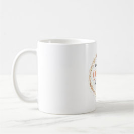Strong Mom Queen Gold Crown Floral Design コーヒーマグカップ