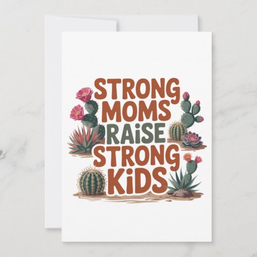 Strong Moms Raise Strong Kids 招待状 (正面)
