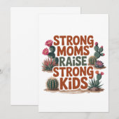 Strong Moms Raise Strong Kids 招待状 (正面/裏面)