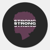 Strong ⎢Personalized Sticker ラウンドシール (正面)