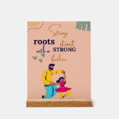 Strong Roots-Inspirational Fathers Day Quote アクリルサイン (正面)