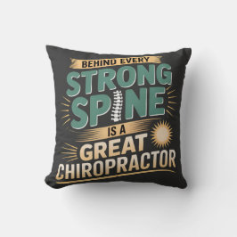 Strong Spine Great Chiropractor Quote Design クッション