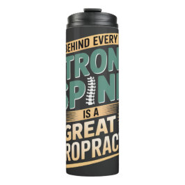 Strong Spine Great Chiropractor Quote Design タンブラー
