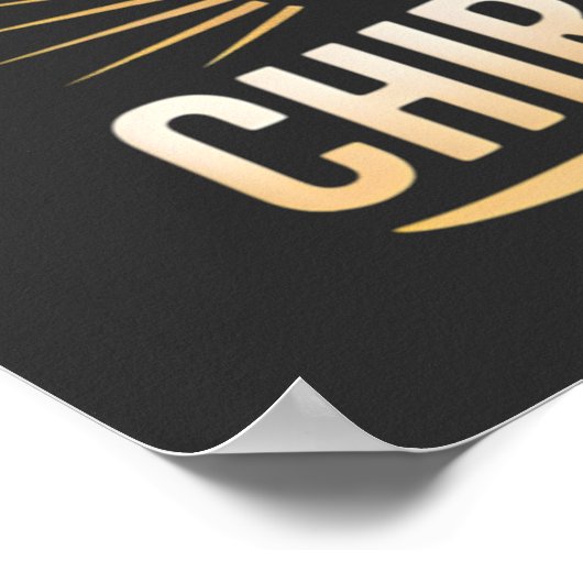 Strong Spine Great Chiropractor Quote Design ポスター (角)