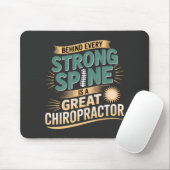 Strong Spine Great Chiropractor Quote Design マウスパッド (マウス)