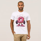 Strong, Sweet & Sprinkled – Funny Donut Gym T-Shir Tシャツ (正面フル)
