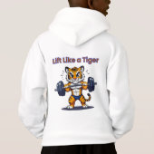 **Strong Tiger – Cute Tiger Lifting Weights Illust (裏面)