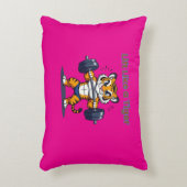 **Strong Tiger – Cute Tiger Lifting Weights Illust アクセントクッション (正面(垂直))