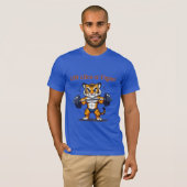 **Strong Tiger – Cute Tiger Lifting Weights Illust Tシャツ (正面フル)