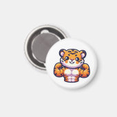 Strong Tiger Temporary Tattoo マグネット (正面/裏面)