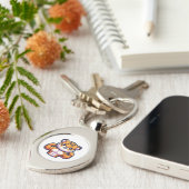 Strong Tiger Temporary Tattoo Keychain キーホルダー (側面)