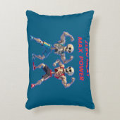 Strong to the Bone – Funny Skeleton Muscle Design アクセントクッション (正面(垂直))