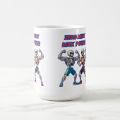 Strong to the Bone – Funny Skeleton Muscle Design コーヒーマグカップ (中央)