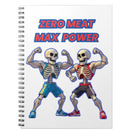 Strong to the Bone – Funny Skeleton Muscle Design ノートブック
