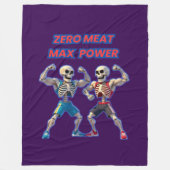 Strong to the Bone – Funny Skeleton Muscle Design フリースブランケット (正面)