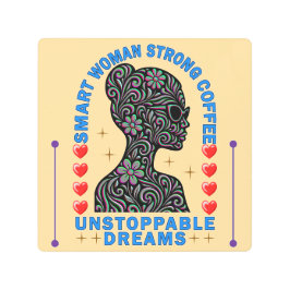 strong woman メタルプリント