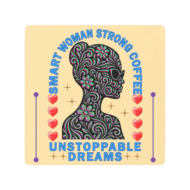 strong woman メタルプリント (正面)