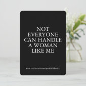 Strong Woman Affirmation Personalized Card for Her シーズンカード (スタンド正面)