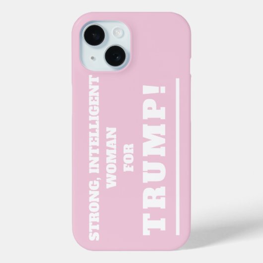 Strong Woman for Trump Case-Mate iPhoneケース (裏面)