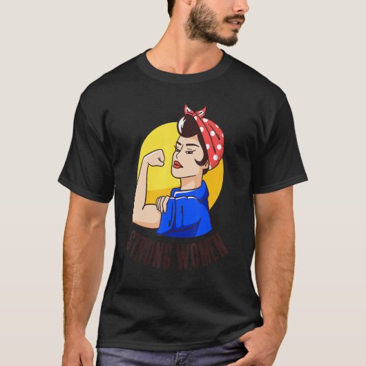 strong women power tシャツ (正面)