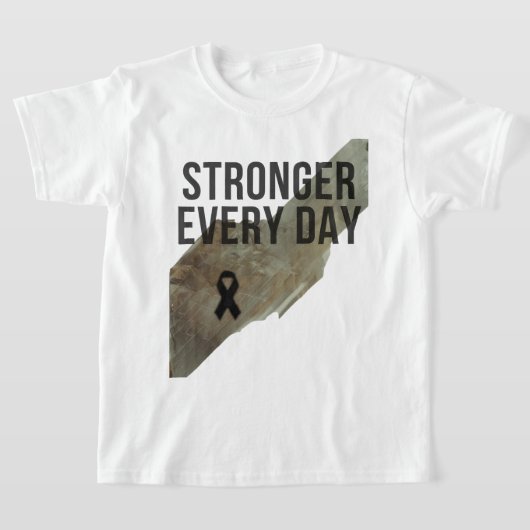 Stronger Every Day Kids Shirt – Inspirational Stre Tシャツ (レイダウン)