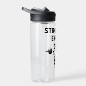 STRONGER EVERY DAY Water Bottle Gym Motivation ウォーターボトル (右面)