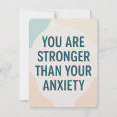 Stronger Than Anxiety – Motivational Card 招待状 (裏面)