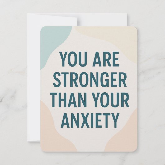 Stronger Than Anxiety – Motivational Card 招待状 (裏面)