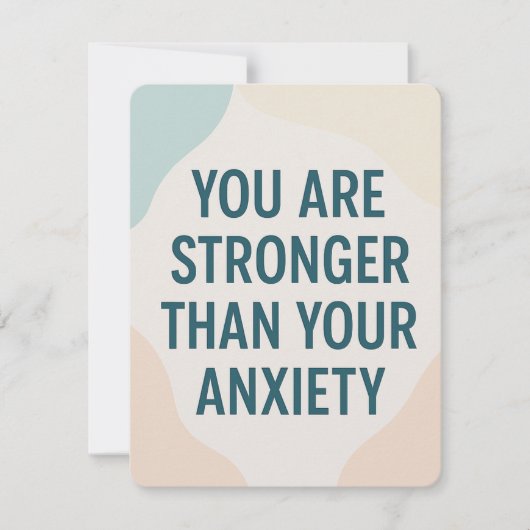 Stronger Than Anxiety – Motivational Card 招待状 (正面)