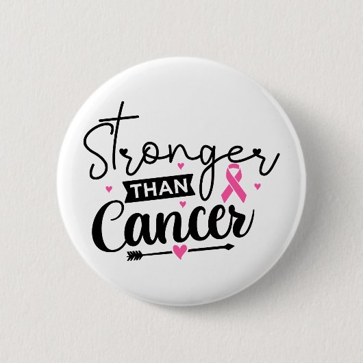 Stronger Than Breast Cancer Survivor 缶バッジ (正面)