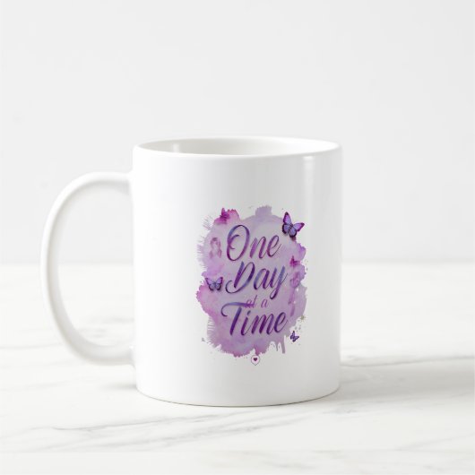 Stronger Than Cancer Inspirational Mug – Hope & En コーヒーマグカップ (左)