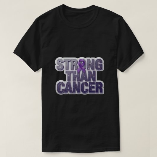 *Stronger Than Cancer Inspirational T-Shirt – Hope Tシャツ (デザイン正面)