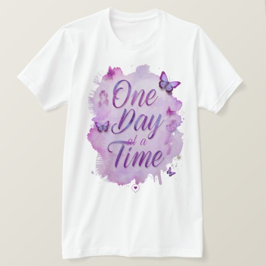 Stronger Than Cancer Inspirational T-Shirt – Hope  Tシャツ (デザイン正面)