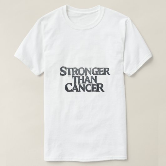 *Stronger Than Cancer Inspirational T-Shirt – Hope Tシャツ (デザイン正面)