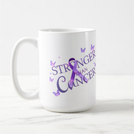 Stronger Than Cancer Mug | Cancer Awareness Coffee コーヒーマグカップ