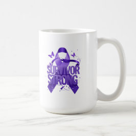 Stronger Than Cancer Mug | Cancer Awareness Coffee コーヒーマグカップ