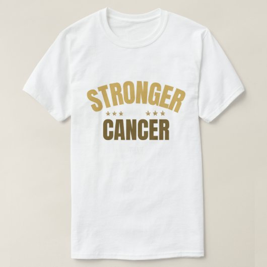 Stronger Than Cancer Shirt – Bold Awareness Warrio Tシャツ (デザイン正面)