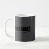 Stronger Than I Look D374 Gym Shirt _ Workout _ Mo コーヒーマグカップ (左)