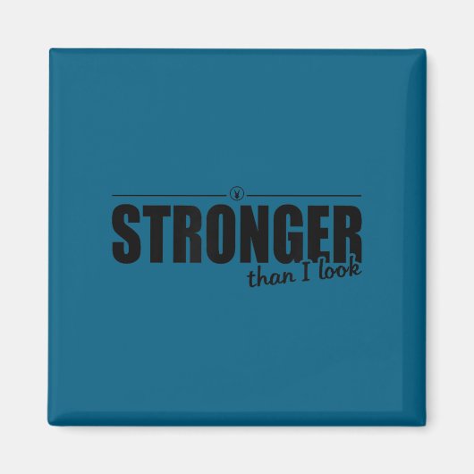 Stronger Than I Look D374 Gym Shirt _ Workout _ Mo マグネット (正面)